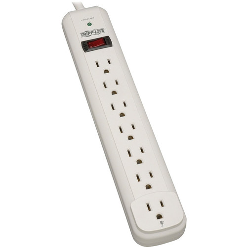 Tripp Lite Protect It! Seven-Outlet Surge Suppressor - 7 x NEMA 5-15R - 1.80 kVA - 1080 J - 120 V AC Input - 120 V AC Output (Fleet Network)