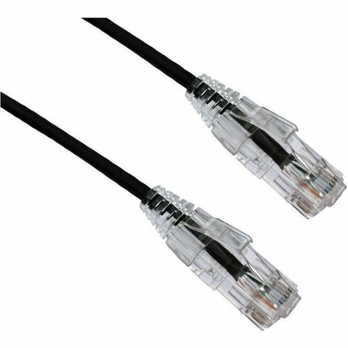 Axiom 6IN CAT6 BENDnFLEX Ultra-Thin Snagless Patch Cable 550mhz (Black) - 6" Category 6 Network Cable for Network Device - First End: (Fleet Network)