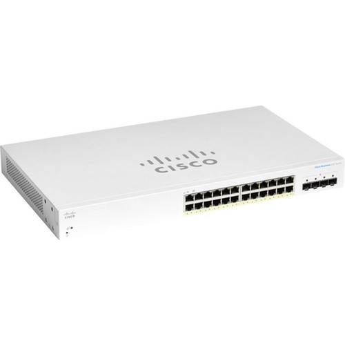 Cisco Business CBS220-24FP-4G Ethernet Switch - 24 Ports - Manageable - 2 Layer Supported - Modular - 4 SFP Slots - 3080 W Power - W CBS220-24FP-4G-NA