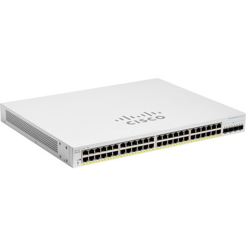 Cisco Business CBS220-48P-4X Ethernet Switch - 48 Ports - Manageable - 2 Layer Supported - Modular - 5510 W Power Consumption - 382 W CBS220-48P-4X-NA