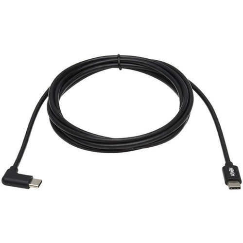 Tripp Lite U040-02M-C-RA USB-C to USB-C Cable MM Black 2 m 66 ft - 66 ft Thunderbolt 3 Data Transfer Cable for Smartphone - U040-02M-C-RA