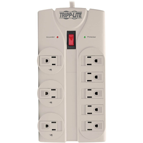 Tripp Lite 1440 Joule 8-Outlet Surge Protector - 8 x NEMA 5-15R - 1.80 kVA - 1440 J - 120 V AC Input - 120 V AC Output (Fleet Network)