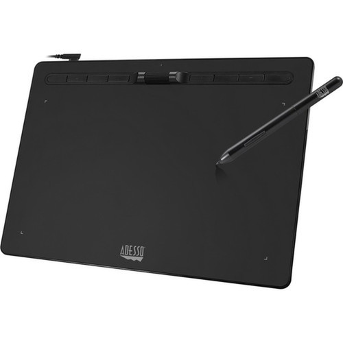 Adesso 12 x 7 Graphic Tablet - Graphics Tablet - 12 30480 mm x 7 17780 mm - 5080 lpi Cable - 8192 Pressure Level - Pen - 1 - Cybertablet K12