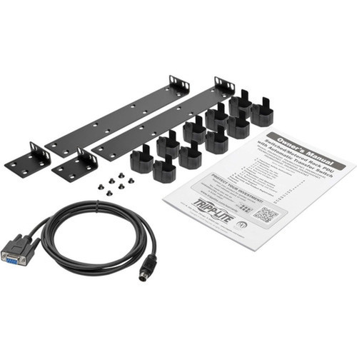 Tripp Lite 8-Outlets PDU - Metered Auto Transfer Switch - NEMA 5-15P - 8 x NEMA 5-15R - 120 V AC - 1U - Horizontal - Rack-mountable - PDUMH15ATS