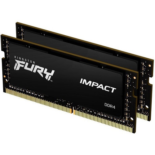 Kingston FURY Impact 32GB (2 x 16GB) DDR4 SDRAM Memory Kit - For Notebook - 32 GB (2 x 16GB) - DDR4-2666/PC4-21333 DDR4 SDRAM - 2666 - (Fleet Network)