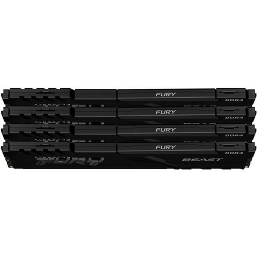 Kingston FURY Beast 128GB 4 x 32GB DDR4 SDRAM Memory Kit - 128 GB 4 x 32GB - DDR4-3200PC4-25600 DDR4 SDRAM - 3200 MHz - CL16 - V KF432C16BBK4128