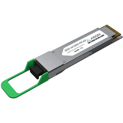 Axiom QSFP-DD Module - For Data Networking Optical Network - 1 x MPO-12 100GBase-FR Network - Optical Fiber - Single-mode - 100 - QDD-4X100G-FR-AX