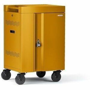 Bretford CUBE Cart Mini - Pre-Wired TVCM20USBC - 4 Casters - Mustard - For 20 Devices (Fleet Network)