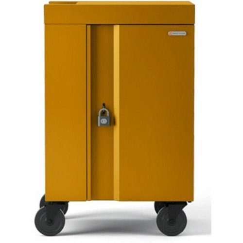 Bretford CUBE Cart Mini - Pre-Wired TVCM20USBC - 4 Casters - Mustard - For 20 Devices (Fleet Network)