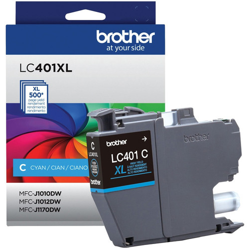 Brother LC401XLCS Original High Yield Inkjet Ink Cartridge - Single Pack - Cyan - 1 Pack - 500 Pages (Fleet Network)