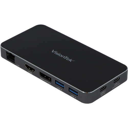 VisionTek VT400 - Dual Display USB-C Docking Station with Power Passthrough - for Notebook - 100 W - USB Type C - 2 Displays Supported (Fleet Network)
