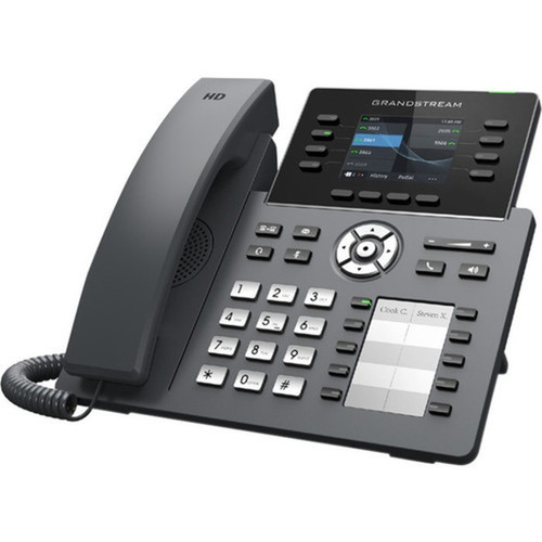 Grandstream GRP2634 IP Phone - Corded - Corded - Bluetooth Wi-Fi - Wall Mountable Desktop - 8 x Total Line - VoIP - IEEE - 2 x - PoE GRP2634