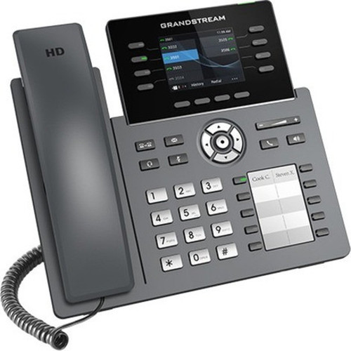 Grandstream GRP2634 IP Phone - Corded - Corded - Bluetooth Wi-Fi - Wall Mountable Desktop - 8 x Total Line - VoIP - IEEE - 2 x - PoE GRP2634