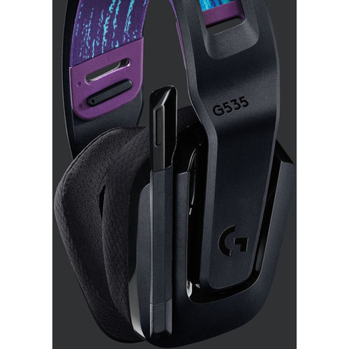 Logitech G535 Gaming Headset - Stereo - USB - Wireless - 394 ft - 36 Ohm - 20 Hz - 20 kHz - On-ear - Binaural - Ear-cup - Microphone 981-000971
