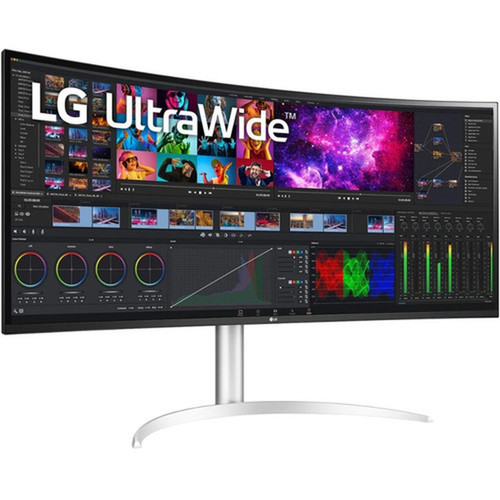 LG 40WP95C-W 397 5K2K WUHD Curved Screen LCD Monitor - 219 - Silver - 40 1016 mm Class - Nano In-plane Switching Nano IPS - - 40WP95C-W