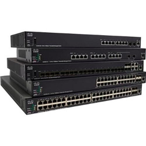 Cisco SX350X-24F 24-Port 10G SFP+ Stackable Managed Switch - 24 Ports - Manageable - 10 Gigabit Ethernet - 10GBase-X, 10GBase-T - - 2 (Fleet Network)
