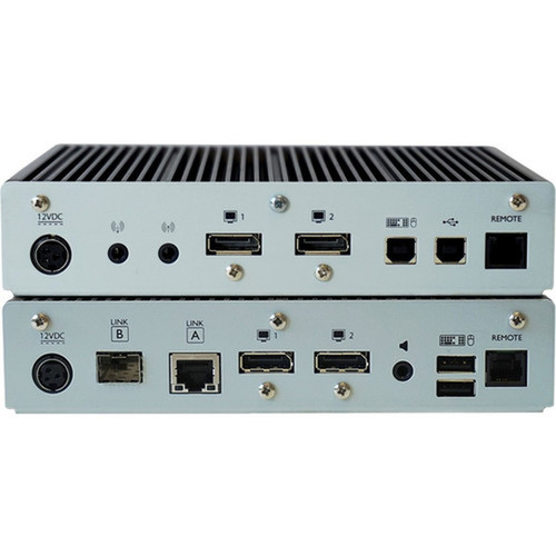 Black Box KVXHP-400 KVM Extender - 2 Computers - 2 Local Users - 1312336 ft 4000000 mm Range - 4K - 2 x Network RJ-45 - 6 x - KVXHP-400