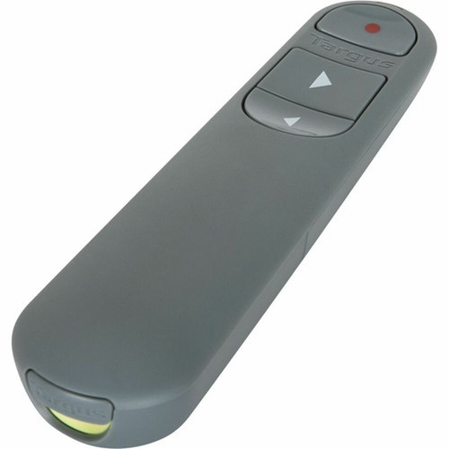 Targus Control Plus Dual Mode Antimicrobial Presenter with Laser - Laser - Wireless - Bluetooth - 240 GHz - Gray - USB AMP06704AMGL