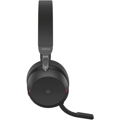 Jabra Evolve2 75 Wireless On-ear Stereo Headset - USB-A - For MS Teams - Black - Binaural - Ear-cup - 3000 cm - Bluetooth - 20 Hz to - 27599-999-999