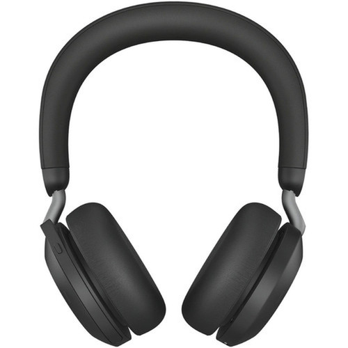 Jabra Evolve2 75 Wireless On-ear Stereo Headset - USB-A - For MS Teams - Black - Binaural - Ear-cup - 3000 cm - Bluetooth - 20 Hz to - 27599-999-999