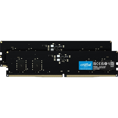 Crucial 16GB (2 x 8GB) DDR5 SDRAM Memory Kit - For Motherboard, Desktop PC - 16 GB (2 x 8GB) - DDR5-4800/PC5-38400 DDR5 SDRAM - 4800 - (Fleet Network)