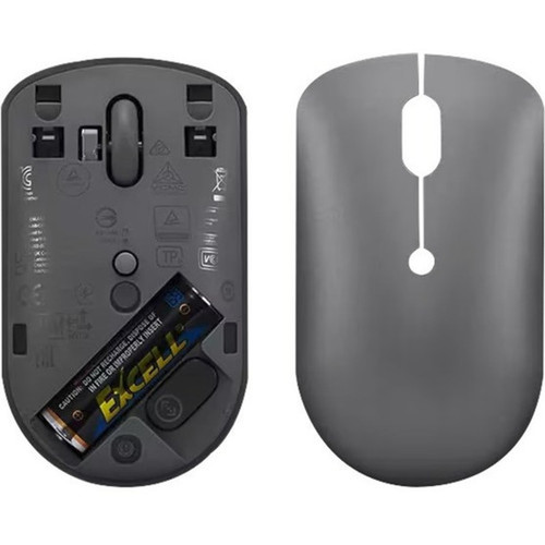 Lenovo 540 USB-C Wireless Compact Mouse - Optical - Wireless - Radio Frequency - 240 GHz - Storm Gray - USB Type C - 2400 dpi - Wheel GY51D20867