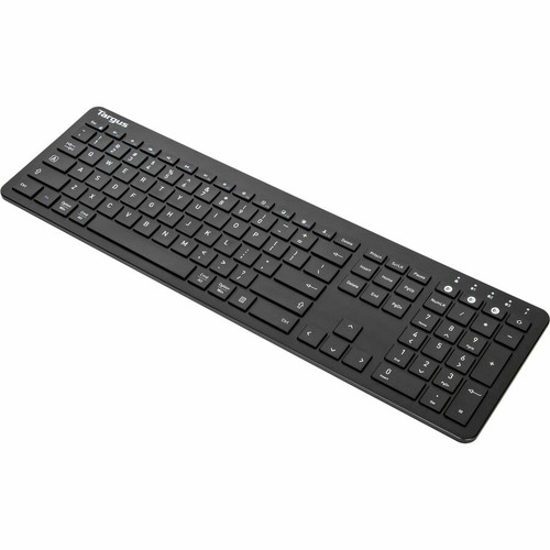 Targus Full-Size Multi-Device Bluetooth Antimicrobial Keyboard - Wireless Connectivity - Bluetooth - 104 Key - ChromeOS - PC, Mac - - (Fleet Network)