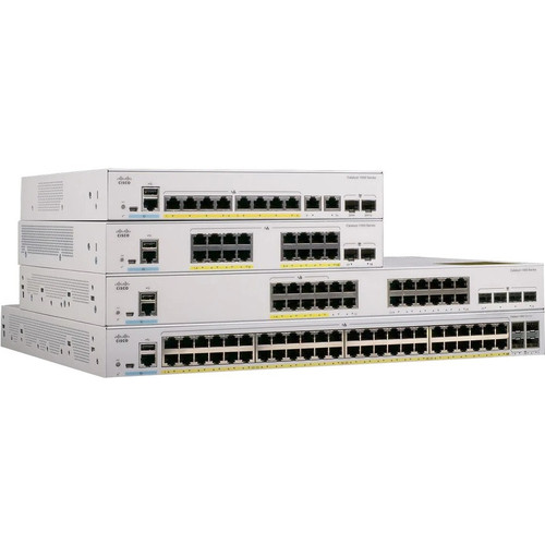 Cisco Catalyst C1000-24P Ethernet Switch - 24 Ports - Manageable - Gigabit Ethernet - 10/100/1000Base-T, 1000Base-X - Refurbished - 2 (Fleet Network)