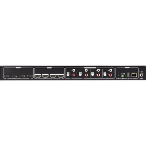 Black Box Video Matrix Switcher - HDMI 20 - 4K - Twisted Pair - 4 x 4 - Display - 4 x HDMI Out AVS-HDMI2-4X4-R2