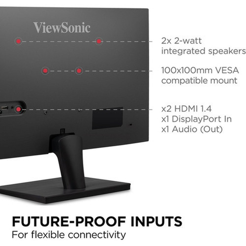 ViewSonic Graphic VA2715-2K-MHD 27 WQHD LED Monitor - 169 - Black - 27 68580 mm Class - Multi-domain Vertical Alignment MVA - VA2715-2K-MHD
