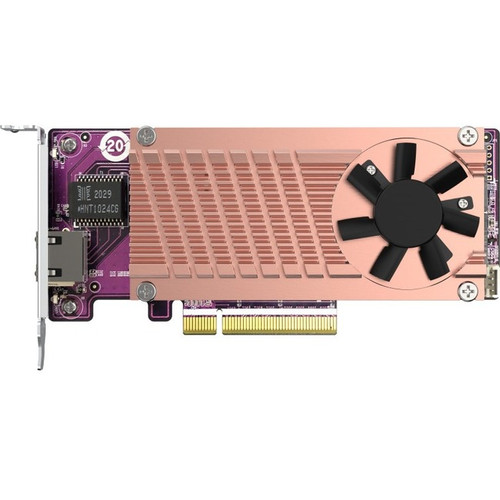 QNAP Dual M.2 2280 PCIe NVMe SSD & Single-port 10GbE Expansion Card (Fleet Network)