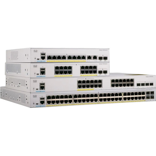 Cisco Catalyst C1000-8T Ethernet Switch - 8 Ports - Manageable - Gigabit Ethernet - 10/100/1000Base-T, 1000Base-X - Refurbished - 2 - (Fleet Network)