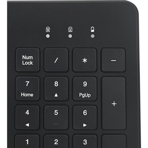 Adesso Air Mouse Go Plus With Full Size Keyboard - USB Scissors Wireless 240 GHz Keyboard - 104 Key - English US - USB Wireless - - WKB-5300CB