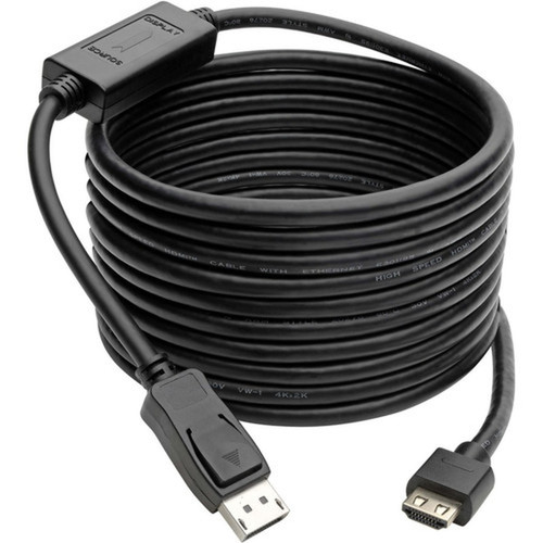Tripp Lite P582-020-HD-V4A DisplayPortHDMI AudioVideo Cable - 20 ft DisplayPortHDMI AV Cable for Monitor AudioVideo Device TV P582-020-HD-V4A