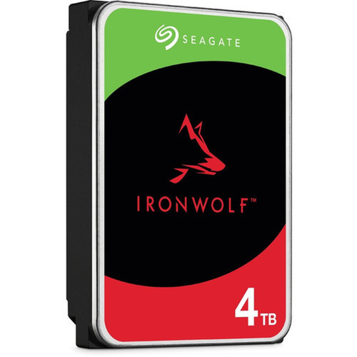 Seagate IronWolf ST4000VN006 4 TB Hard Drive - 35 Internal - SATA SATA600 - Conventional Magnetic Recording CMR Method - PC - ST4000VN006