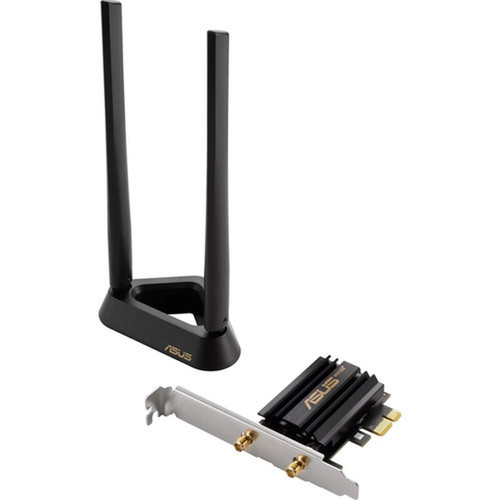 Asus PCE-AXE58BT IEEE 80211ax Bluetooth 52 Tri Band Wi-FiBluetooth Combo Adapter for Computer - PCI Express - 525 Gbits - 240 - PCE-AXE58BT