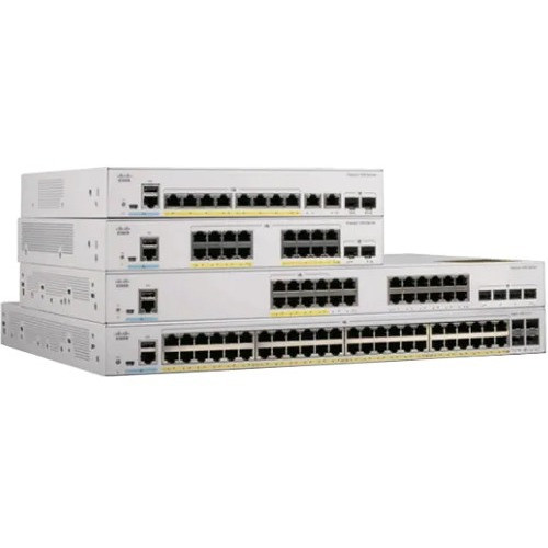 Cisco Catalyst C1000-16T Ethernet Switch - 16 Ports - Manageable - Gigabit Ethernet - 10/100/1000Base-T, 1000Base-X - Refurbished - 2 (Fleet Network)