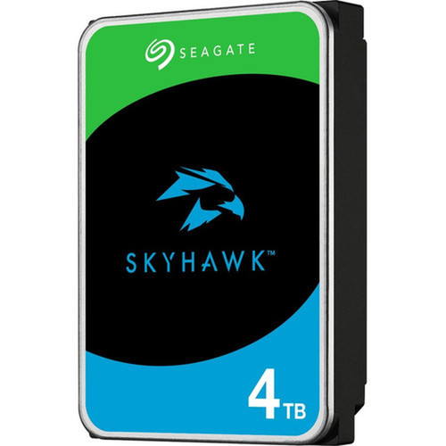 Seagate SkyHawk ST4000VX016 4 TB Hard Drive - 35 Internal - SATA SATA600 - Conventional Magnetic Recording CMR Method - Network ST4000VX016