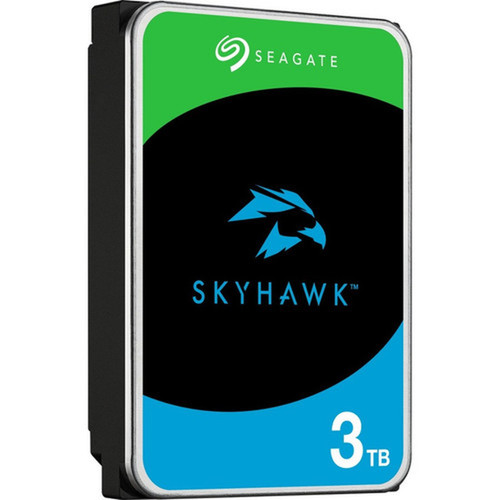 Seagate SkyHawk ST3000VX015 3 TB Hard Drive - 35 Internal - SATA SATA600 - Conventional Magnetic Recording CMR Method - Network ST3000VX015
