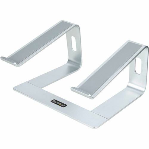 StarTechcom Laptop Stand for Desk Supports 5kg  11lb Aluminum Silver Ergonomic Laptop Riser Portable Laptop Holder for Desk - - LAPTOP-STAND-SILVER