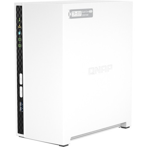 QNAP TS-233 SANNAS Storage System - ARM Cortex A15 2 GHz - 2 x HDD Supported - 0 x HDD Installed - 2 x SSD Supported - 0 x SSD - 2 GB TS-233-US