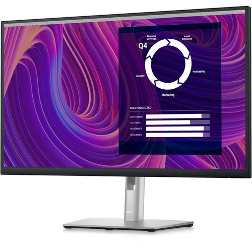 Dell P2723D 27" QHD LCD Monitor - 16:9 - Black, Silver - 27" (685.80 mm) Class - In-plane Switching (IPS) Black Technology - WLED - x (Fleet Network)