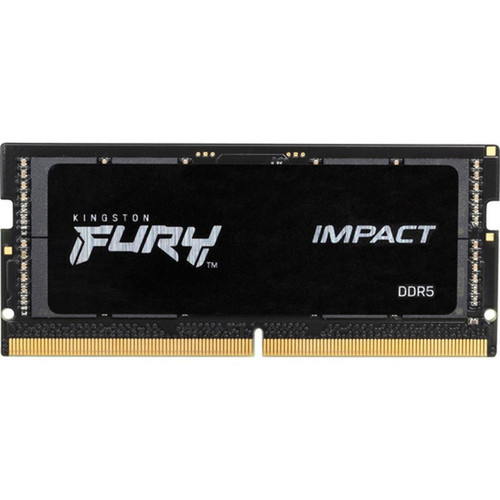 Kingston FURY Impact 16GB DDR5 SDRAM Memory Module - For Notebook Gaming Notebook - 16 GB 1 x 16GB - DDR5-4800PC5-38400 DDR5 SDRAM KF548S38IB-16