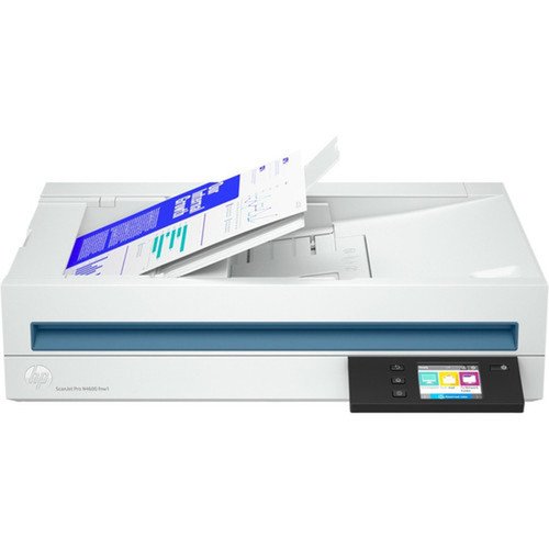 HP ScanJet Pro N4600 fnw1 FlatbedADF Scanner - 1200 dpi Optical - 48-bit Color - 8-bit Grayscale - 40 ppm Mono - 40 ppm Color - - 20G07ABGJ