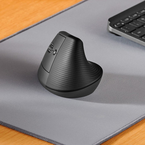 Logitech Lift Left Vertical Ergonomic Mouse Graphite - Optical - Wireless - BluetoothRadio Frequency - Graphite - USB - 4000 dpi - 910-006467