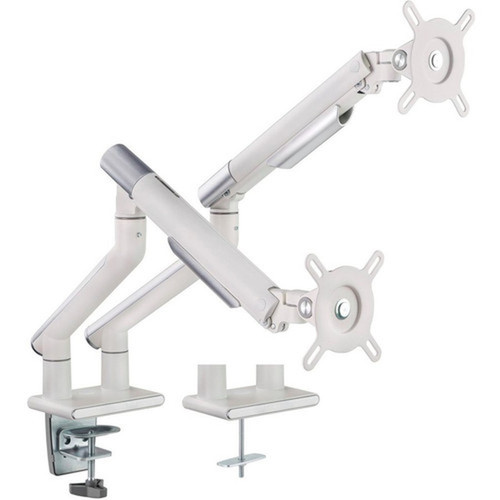 Amer Mounts HYDRA2A Desk Mount for Display Screen Curved Screen Display Monitor - Space Gray Textured White - 2 Displays - 17 to HYDRA2A