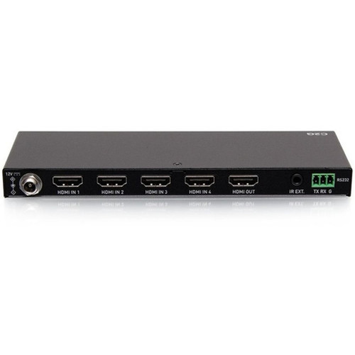 C2G 4-Port HDMI Switch - 4K HDMI Video Switch Box - 4096 x 2160 - 4K - 4 x 1 - Display - 1 x HDMI Out C2G41604