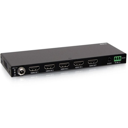 C2G 4-Port HDMI Switch - 4K HDMI Video Switch Box - 4096 x 2160 - 4K - 4 x 1 - Display - 1 x HDMI Out C2G41604