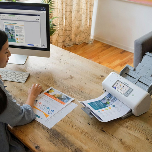 Brother ADS-4700W Sheetfed Scanner - 600 x 600 dpi Optical - 48-bit Color - 40 ppm Mono - 40 ppm Color - Duplex Scanning - USB ADS4700W