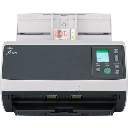 Fujitsu fi-8190 Large Format ADFManual Feed Scanner - 600 dpi Optical - 24-bit Color - 8-bit Grayscale - 90 ppm Mono - 90 ppm - - PA03810-B005